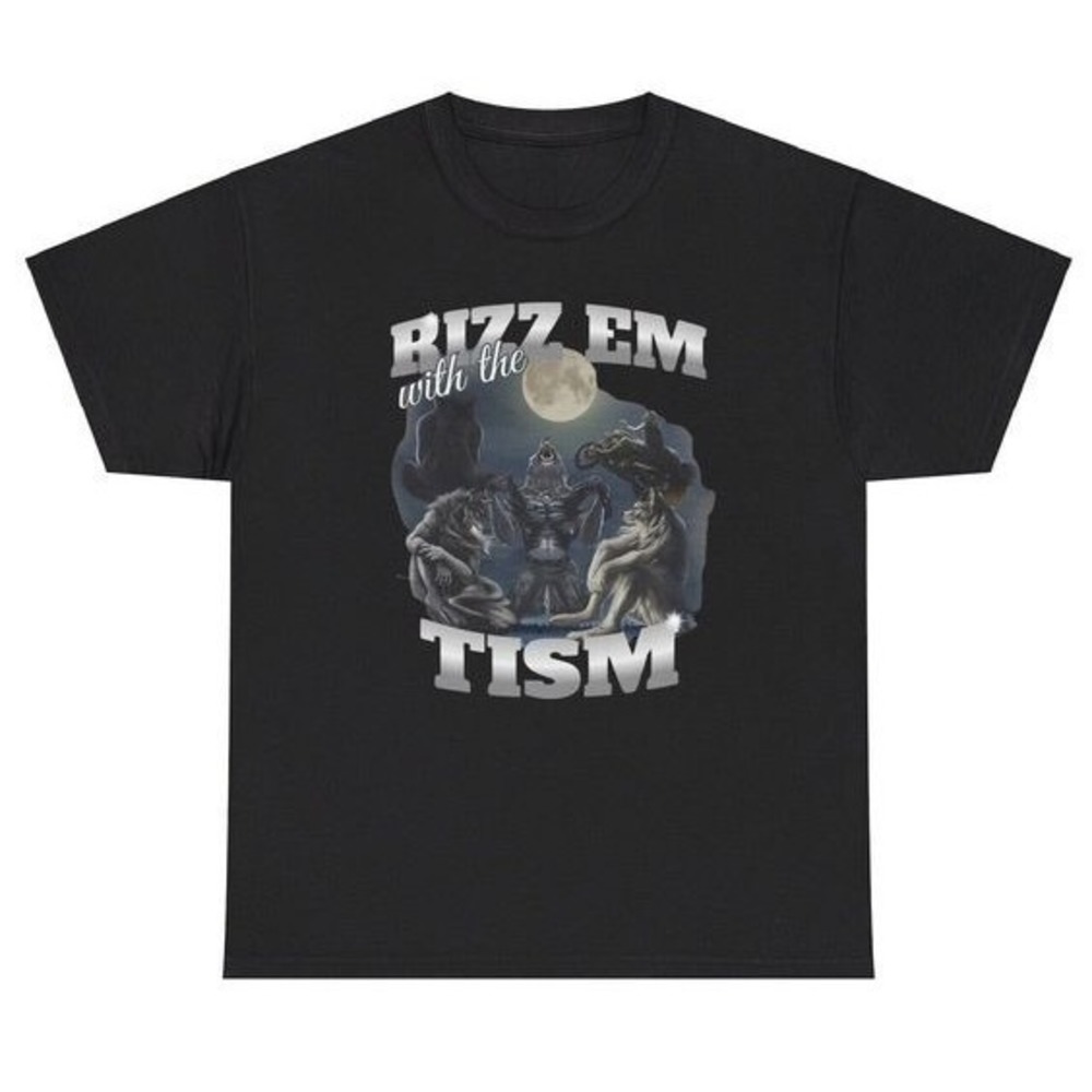 Rizz Em With The Tism Wolf Ripping Tee Shirt